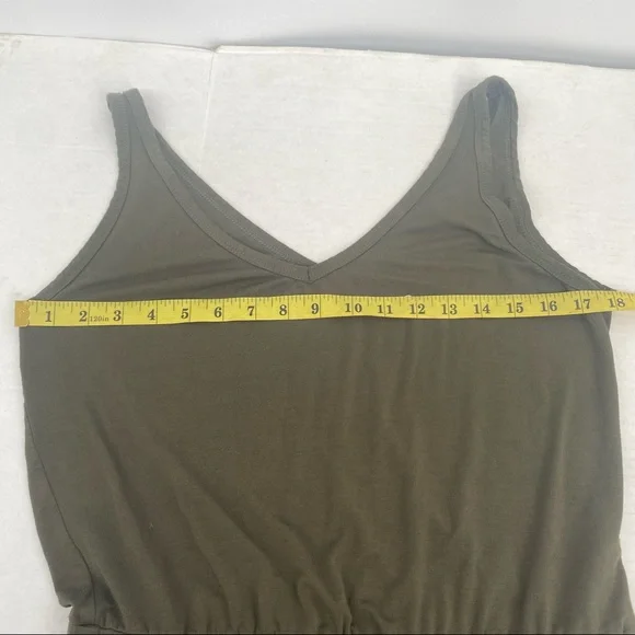 MICHAEL STARS Pantsuit Jumpsuit Small Olive Green - Picture 6 of 8